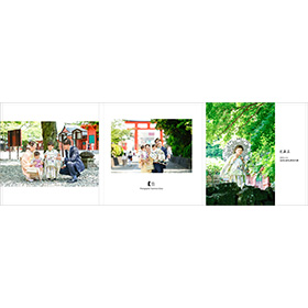 デザイン3面台紙レイアウト例